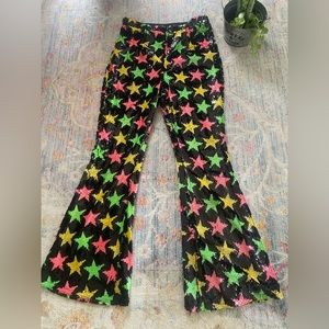 Nasty Gal Star Detail Fit and Flare Pant